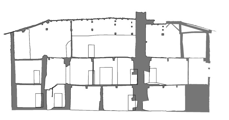 Plan de coupe de la maison